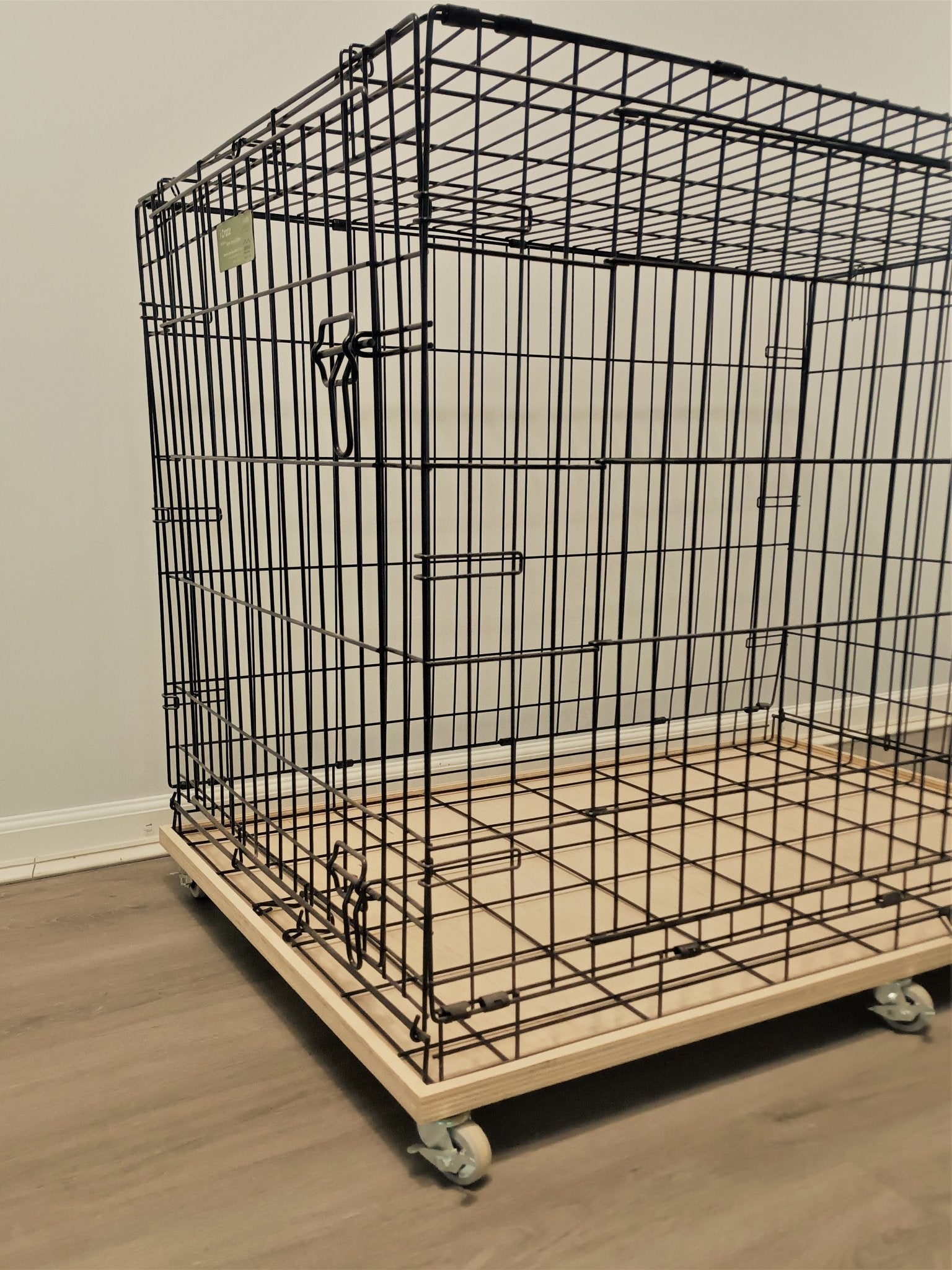 Dog Crate Base with Wheels - dogcratetopper.com