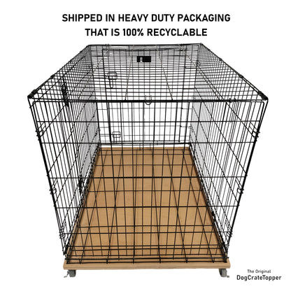 Crate Base with Wheels | Custom Fit and Finish | DogCrateTopper