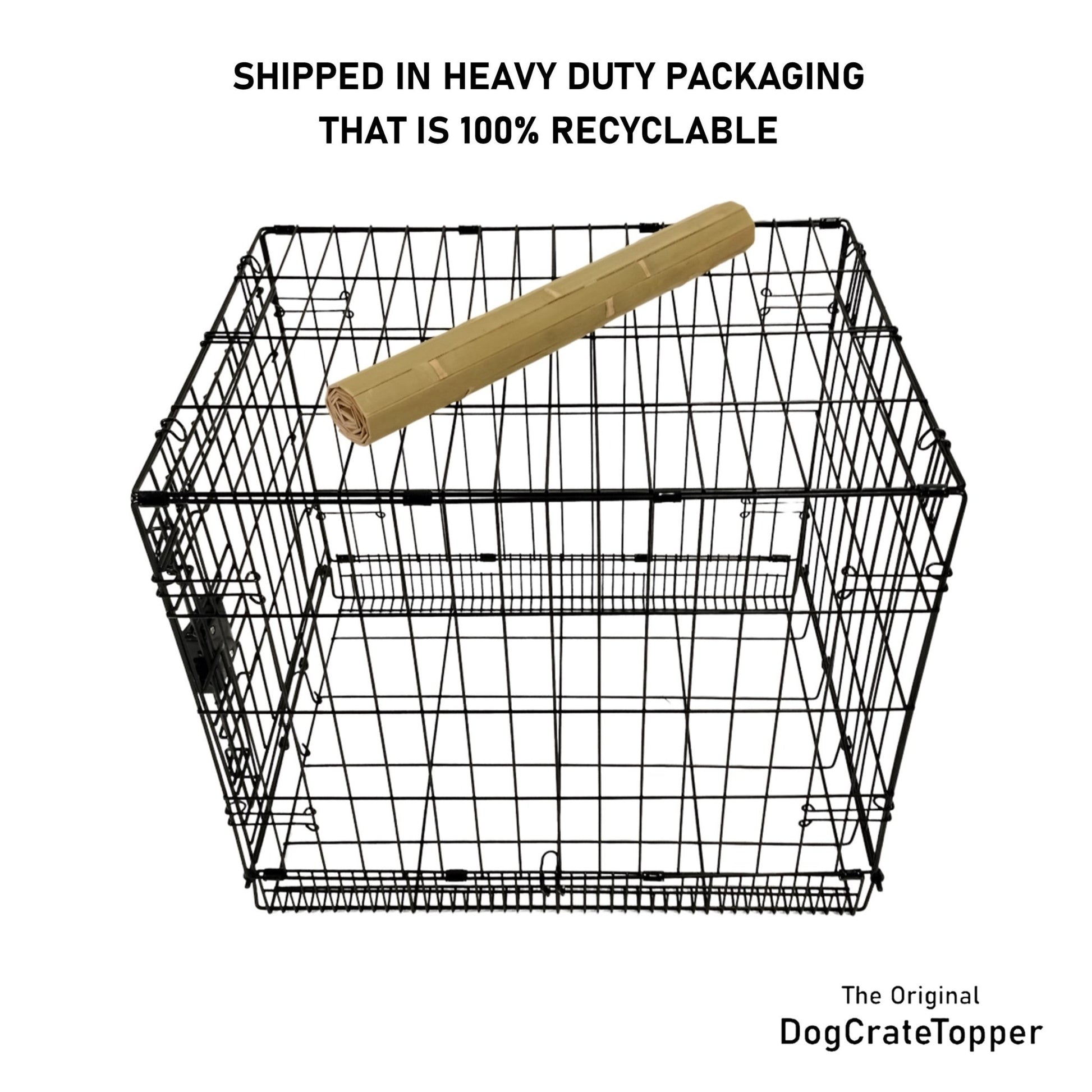 Bamboo Topper, Green Finish | Stylish Wood Dog Crate Topper - Pet - Safe Finish - dogcratetopper.com