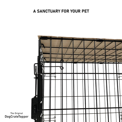 Bamboo Topper, Green Finish | Stylish Wood Dog Crate Topper - Pet - Safe Finish - dogcratetopper.com