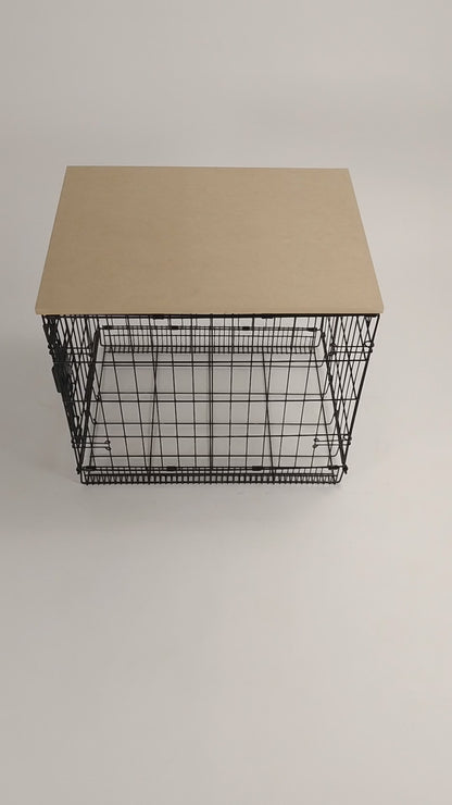 Simple Topper Unfinished | Stylish Wood Dog Crate Topper - Secure Fit, Pet-Safe Finish