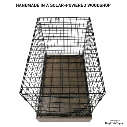 Raised Dog Crate Base | Stylish Wood Dog Crate Base - Secure Fit, Pet - Safe Finish - dogcratetopper.com