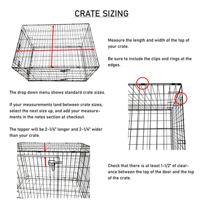 Tall Classic Edge with Pewter Finish | Stylish Wood Dog Crate Topper - Secure Fit, Pet - Safe Finish - dogcratetopper.com