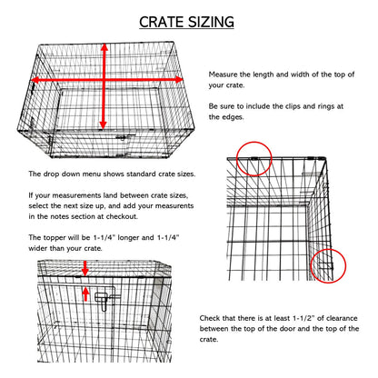 Tall Comfort Edge with Black Cherry Finish | Stylish Wood Dog Crate Topper - Secure Fit, Pet - Safe Finish - dogcratetopper.com