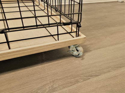 Dog Crate Base with Wheels - dogcratetopper.com
