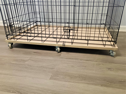 Dog Crate Base with Wheels - dogcratetopper.com