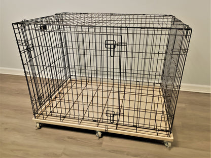 Dog Crate Base with Wheels - dogcratetopper.com