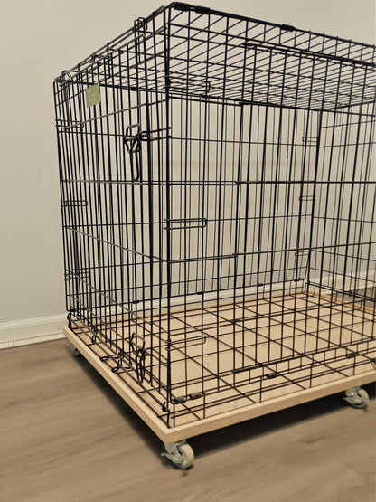 Dog Crate Base with Wheels - dogcratetopper.com